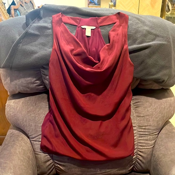 Banana Republic Tops - BR burgundy drape top